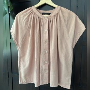 Jenni Kayne Button-Front Women’s Top in Dusty Rose